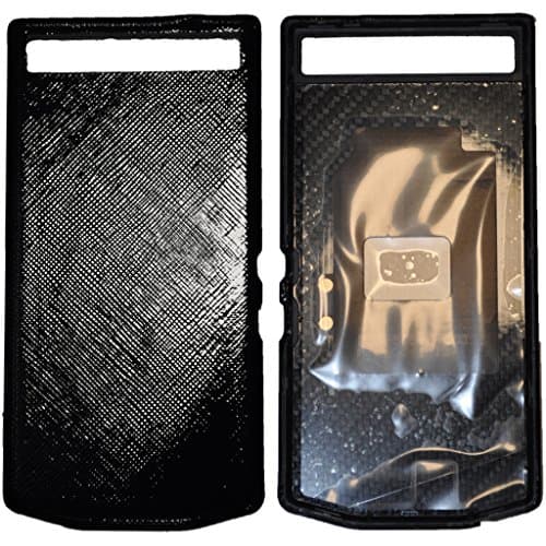 Image of Porsche Design Blackberry 10257 PD Leather Battery Door Bag P`9982 Safiano Black