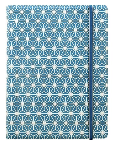 Image of Filofax Impressions A5 refillable Notebook - Blue/White