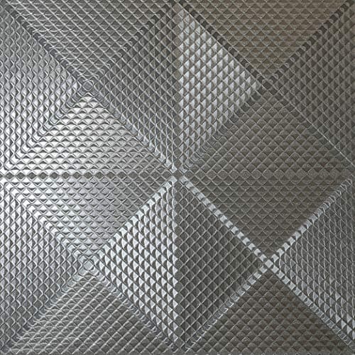 Image of Arthouse Geo Diamond Gunmetal Wallpaper