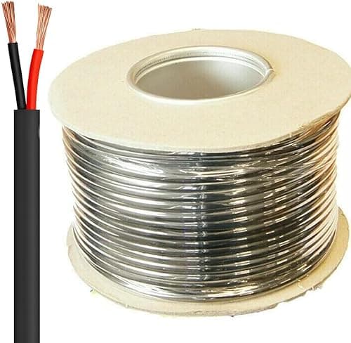 Image of Twin 2 Core Cable for 12V/24V – Thin Wall Wire – 0.5mm² to 3.0mm² – 11A to 33A Rated – Automotive & Marine – Red & Black – 5m to 100m (11 amps 0.5 mm², 5 Meter)