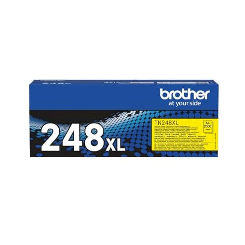 Image of Brother TN-248XLY Toner Cartridge, Yellow, Single Pack, High Yield, Includes 1 x Toner Cartridge, Genuine Supplies