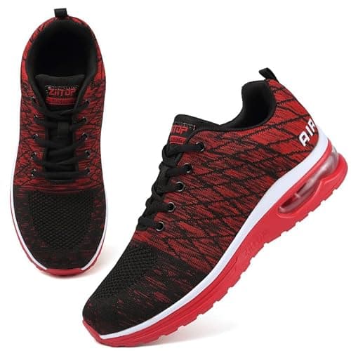 Image of Trainers Mens Running Shoes Air Cushion Sports Shoes Casual Walking Sneakers Fashion Lightweight Breathable Athletic Sneakers Tennis Workout Gym Jogging Trainers