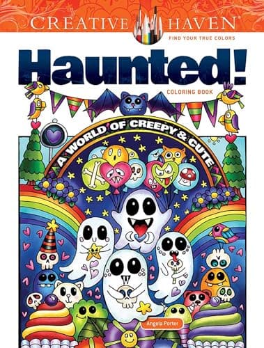 Image of Creative Haven Haunted! Coloring Book: A World of Creepy and Cute