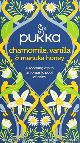 Image of Pukka Chamomile, Vanilla & Manuka Honey Teabags 20 per Pack - Pack of 6