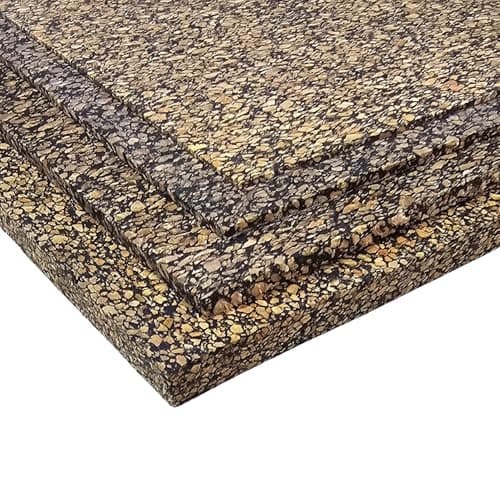 Image of Nitrile Bonded Cork Sheet - 1mm Thick - 130mm x 130mm