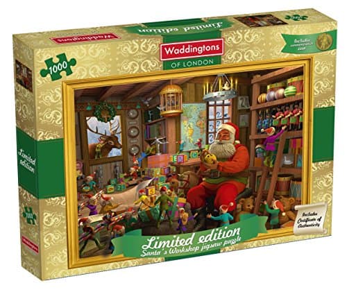 Image of Waddingtons Santa's Workshop Limited Edition Christmas Jigsaw Puzzle (1000 Pieces)