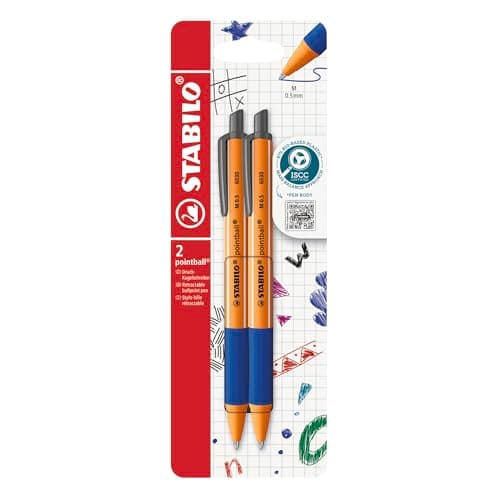 Image of STABILO pointball - Ballpoint Pen - Pack of 2 - Blue