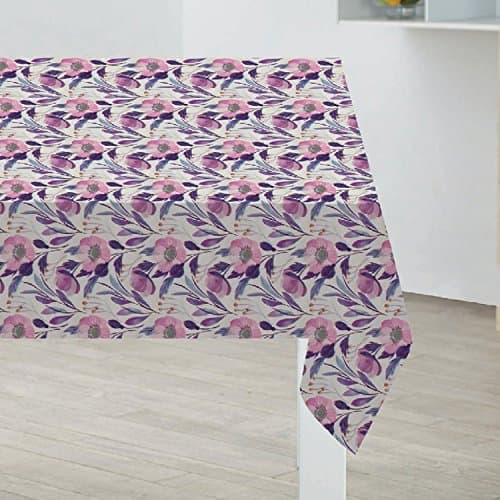 Image of Sabichi Wild Poppy Floral PVC Tablecloth