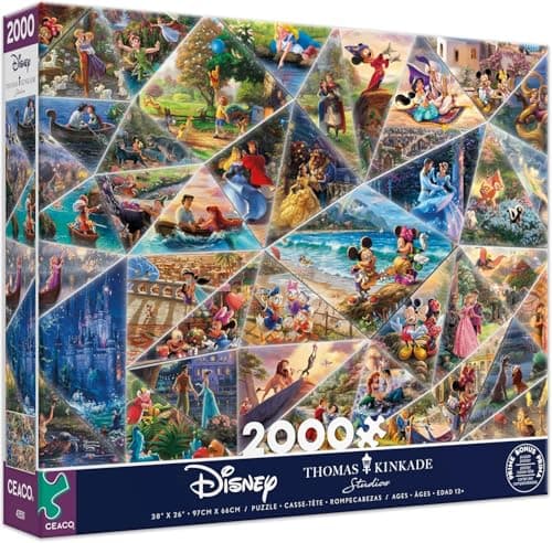 Image of Ceaco - Thomas Kinkade - Disney Collage - 2000 Piece Jigsaw Puzzle