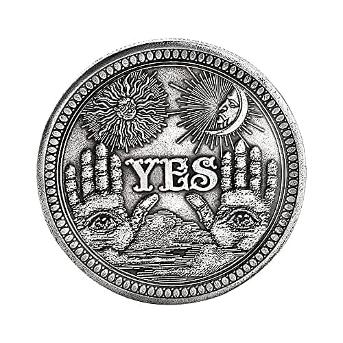 Image of baixikly Yes No Challenge Coin Decision Coin Souvenir Coin Commemorative Coin for Collection Gift Toss Game Collector