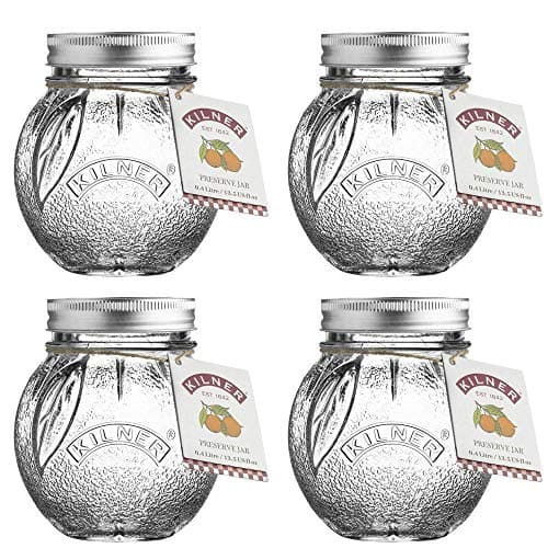 Image of Kilner Twist Top Fruit Preserve Jar 0.4 Litre Transparent (Pack of 4)