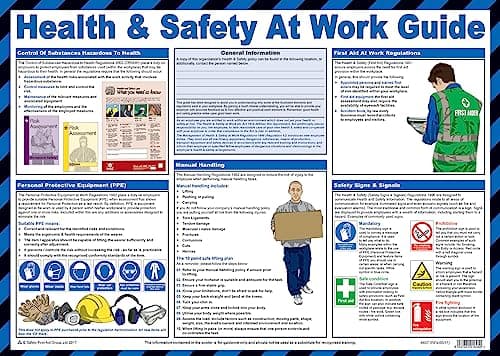 Image of Safety First Aid Group Health & Safety at Work Guide Poster - Laminated (59 x 42 cm)
