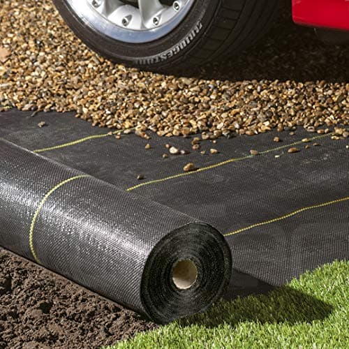 Image of 4m x 5m Pro-Tec Gold-Line 125gsm EXTRA Heavy Duty Weed Control Membrane Garden Weed Barrier Fabric Ground Cover For Landscaping Gravel Driveways Decking Underlay Astro Turf Black Woven Sheet