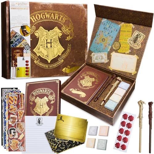 Image of HARRY POTTER Stationery Set, Stationery, Notebook, Stick Pen, Stickers, envelopes, Gift idea for Girls and Boys + Souvenir Box