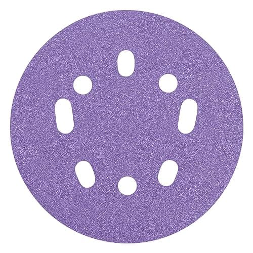 Image of Trend Aluminium Oxide 125mm Random Orbit 120 Grit Abrasive Sanding Disc, AB/125/120A/B, Pack of 50