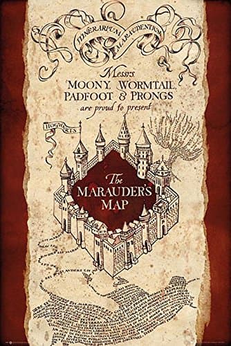 Image of Harry Potter Poster Marauders Map (61cm x 91,5cm) + a surprise poster!
