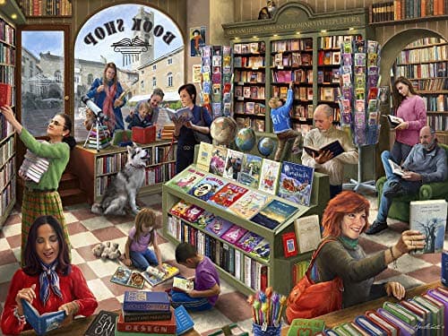 Image of Vermont Christmas Company Book Shop Jigsaw Puzzle 550 Piece