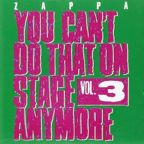 Image of You Can't Do That On Stage Anymore, Vol. 3 By Frank Zappa (2012-11-26)