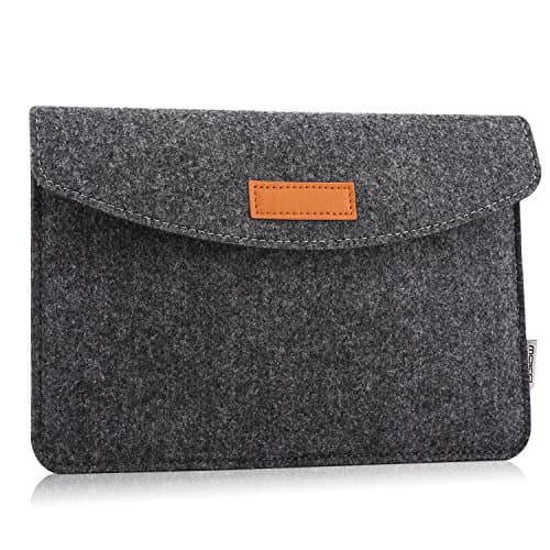 Image of MoKo Universal 7-8 Inch Felt Sleeve Case - Portable Felt Protective Case for iPad mini (A17 Pro) 8.3 inch 2024, iPad Mini 6/5/4/3/2/1, Galaxy Tab S2 8.0, Tab A 8.0, Dark Grey
