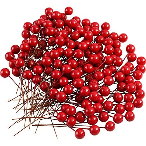 Image of TUPARKA 150 Piece Artificial Holly Berries for Christmas Party Decoration