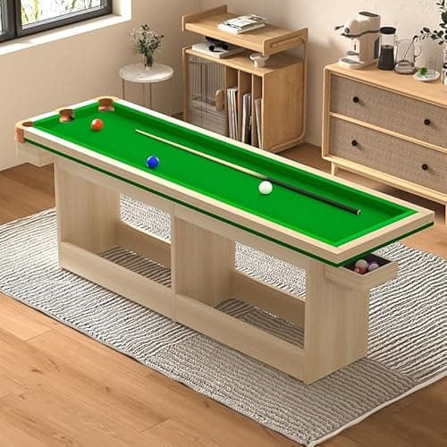 Image of KIBONCY Pool Table Brass 5-Point Pool Table With Auto Ball Return, No Pick-Up Billiard Trainer For Continuous Practice At Home(B)
