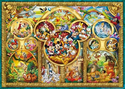 Image of Ravensburger Disney Best Themes 1000 Pieces Jigsaw Puzzle for Adults and Kids Age 12 Years Up