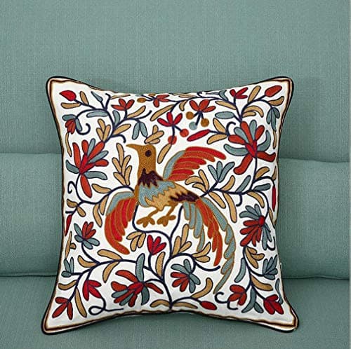 Image of ZUODU European Countryside Cotton Square Pillowcase Pillow Case Cushion Cover 45cm X 45cm or 18”x18” (Color 10)