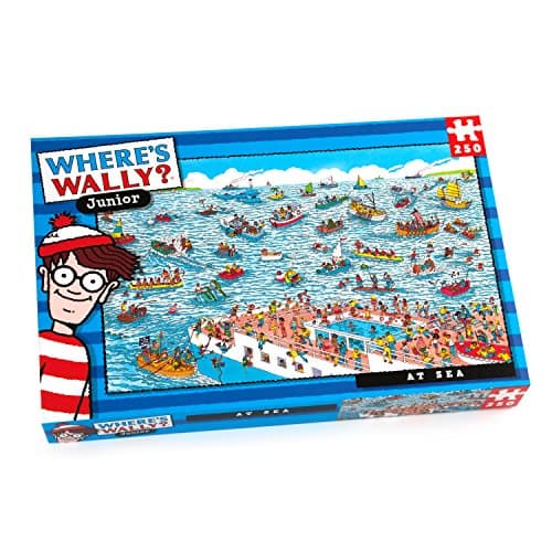Image of Paul Lamond Where's Wally At sea Puzzle (250-Piece) Age 6+, Blue