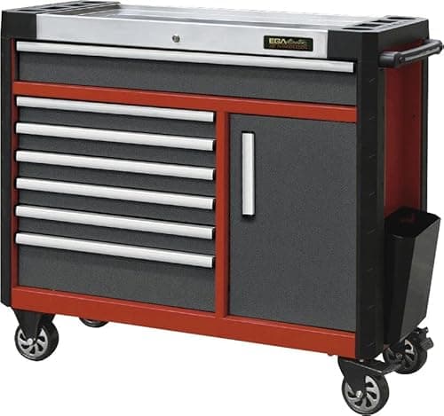 Image of Ega Master Roller Cabinet with 7 Drawers + Closet (RED Colour)