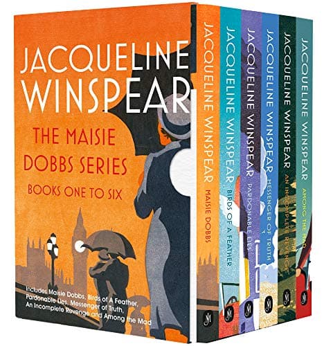 Image of Maisie Dobbs Mystery Series Books 1 - 6 Collection Box Set by Jacqueline Winspear (Maisie Dobbs, Birds of a Feather, Pardonable Lies, Messenger of Truth & MORE!)