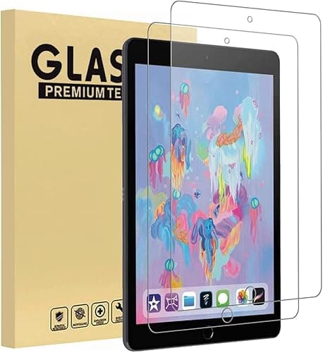Image of 2 Pack Screen Protector for iPad Pro 12.9 2015/2017, Tempered Glass Film Compatible with Apple iPad 12.9 inch (1st / 2nd Generation)