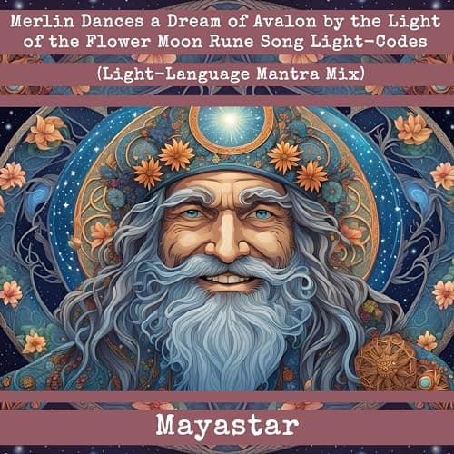 Image of Merlin Dances a Dream of Avalon by the Light of the Flower Moon Rune Song Light-Codes (Light-Language Mantra Mix)