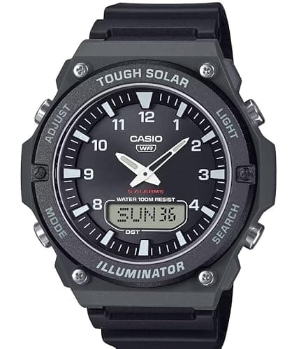 Image of Casio Men Analog-Digital Tough Solar Watch with Resin Strap AQ-S820W-1AVCF