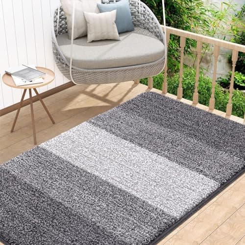 Image of Homaxy Door Mats Indoor, Machine Washable Soft Doormats, Dirt Trapper Super Absorbent Entrance Rug, Non-slip Floor Mats For Inside, Front Back Door, Pets and Dogs (80 X 100 cm, Grey)