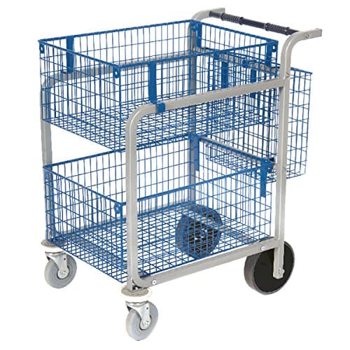 Image of Go Secure Large Mail Trolley (2 x Wire Baskets)