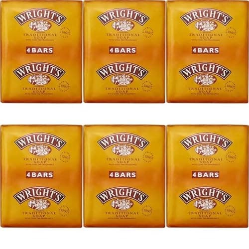 Image of 24 X Wrights Coal Tar Soap 100g Bar Traditional Antiseptic All Skin Types