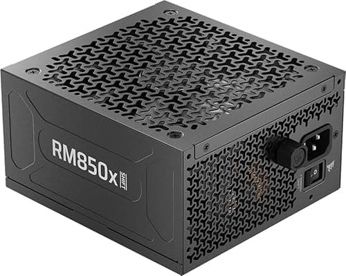 Image of CORSAIR RM850x SHIFT (2025) Fully Modular ATX Power Supply – Modular Side Interface, Native 12V-2x6 Cable, ATX 3.1 & PCIe 5.1, Fan-Speed Control, 105°C-Rated Capacitors, Cybenetics Gold – Black