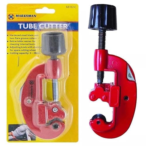 Image of Pipe Tube Cutter - Copper Brass Brake Pipe | Aluminium Radiator | Size, 3Mm - 28Mm | DIY, Hand Tool | Adjustable | Precision Cutting | Multi Purpose