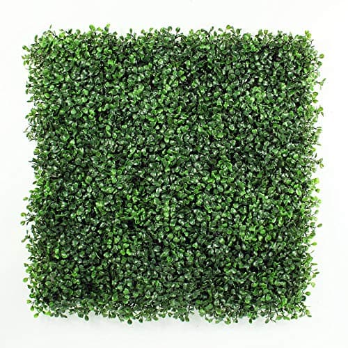 Image of HYGRAD® Artificial Boxwood Topiary Green Artifical Grass Screen Fencing Hedge Panels UK (Dark Green)