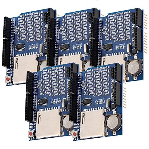 Image of AZDelivery 5 x Data Logging Recorder Shield Module with SD Card Interface compatible with Arduino including E-Book!