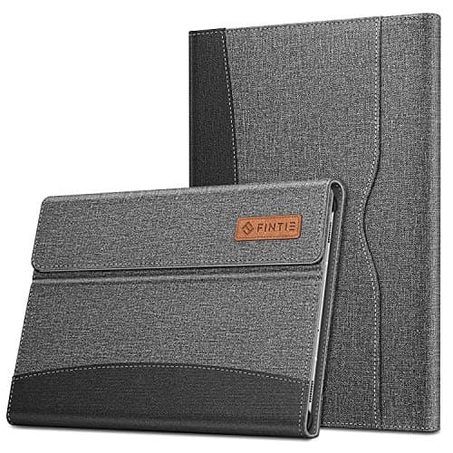 Image of FINTIE Case for Samsung Galaxy Tab S6 10.5" 2019 (SM-T860 / SM-T865), [Supports S Pen Wireless Charging] Multiple Angle Portfolio Business Cover with Pocket Auto Sleep/Wake, Denim Grey