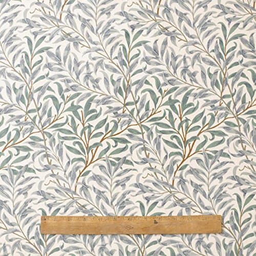 Image of William Morris Willow Bough Green 132 x 229cm Cotton Floral Tablecloth