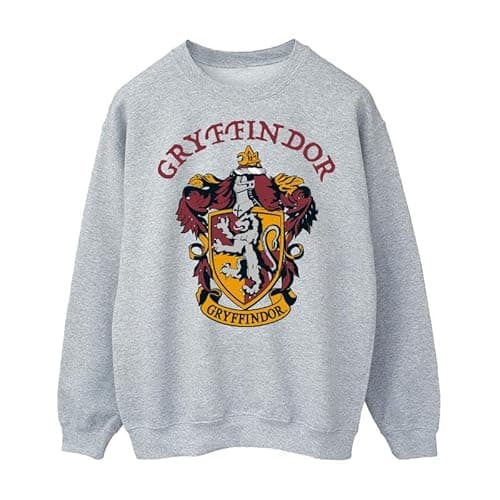 Image of Harry Potter Women's Gryffindor Crest Sweatshirt Sport Grey Small