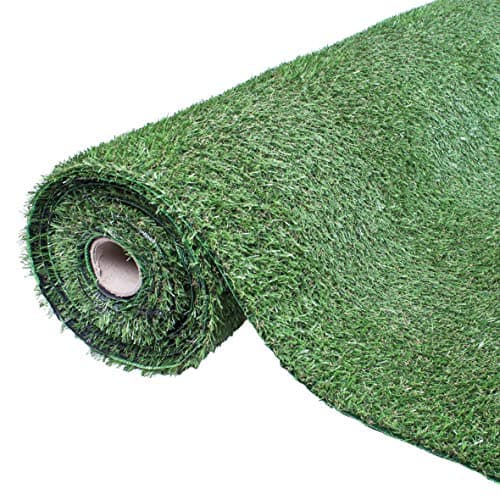 Image of GardenKraft 4m x 1m Artificial Grass Roll / 30mm Density Pile/Dark Green Colour/UV Resistant Fake Grass/Suitable Astro Turf for Dogs & Other Pets (26029)