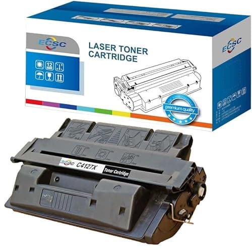 Image of ECSC Toner Cartridge C4127X For Printer, Compatible With HP LaserJet 4000 4000n 4000t 4000tn 4050 4050n 4050t 4050tn (Black, 1-Pack)