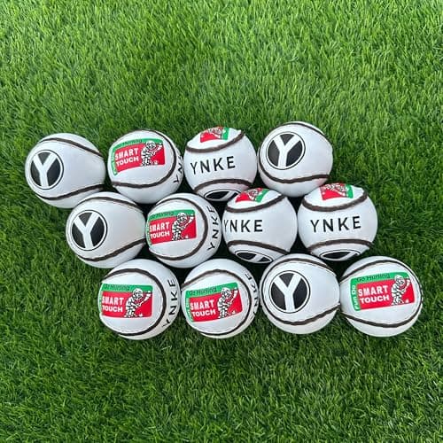 Image of YNKE GAA Go Game Smart Touch Hurling Balls Sliotars (12 sliotar) (White)