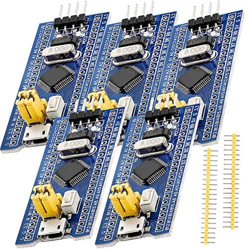 Image of AZDelivery Blue Pill Microcontroller Development Board Module with ARM Cortex M3 Processor compatible with STM32 Including E-Book! (Pack of 5)