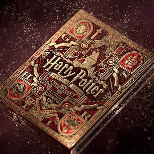Image of Murphy's Magic Supplies, Inc. Harry Potter (Red-Gryffindor) Playing Cards by theory11, Great Gift For Card Collectors