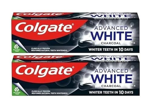 Image of Colgate Advanced Charcoal Black Toothpaste 75ml, Restores Natural Teeth Whiteness, Pack of 2