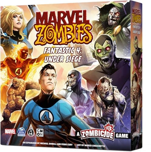 Image of CMON | Marvel Zombies: Fantastic 4 Under Siege | Miniatures Board Game | Ages 14 Plus | 1-6 Players | 60 Minutes Playing Time